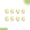 12 Sizes-24 Pcs Press On Nails C1856