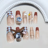 12 Sizes-24 Pcs Press On Nails Z999