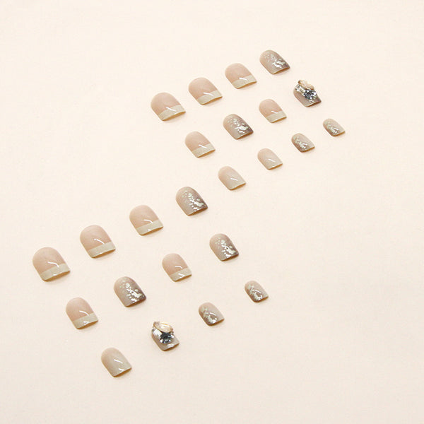 12 Sizes-24 Pcs Press On Nails Z532