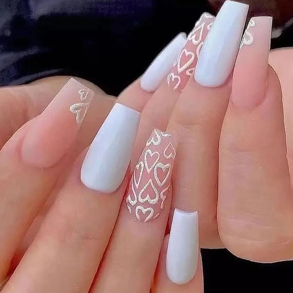12 Sizes-24 Pcs Press On Nails W853
