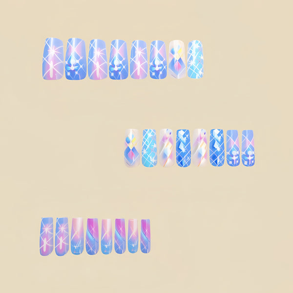 12 Sizes-24 Pcs Press On Nails Y629