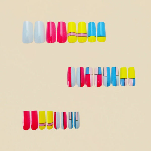 12 Sizes-24 PcsPress On Nails Y559