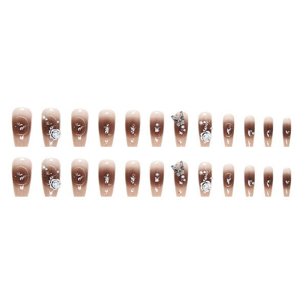 12 Sizes-24 Pcs Press On Nails Z612