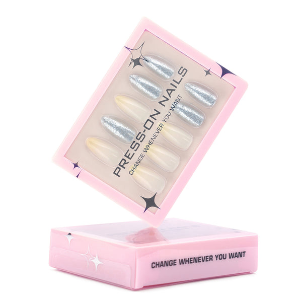 Glamhalo Premiere 30pcs Press On Nails – Eco-Friendly Perfect Fit - GD34