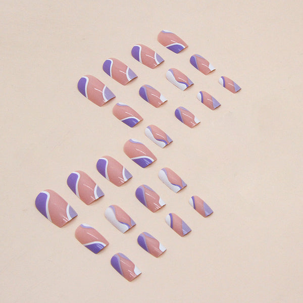 12 Sizes-24 Pcs Press On Nails W541