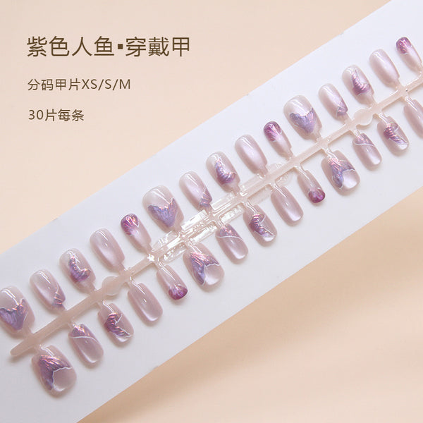 30 Pcs Press On Nails T008