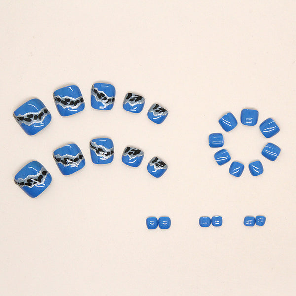 12 Sizes-24 Pcs Press On Nails F051