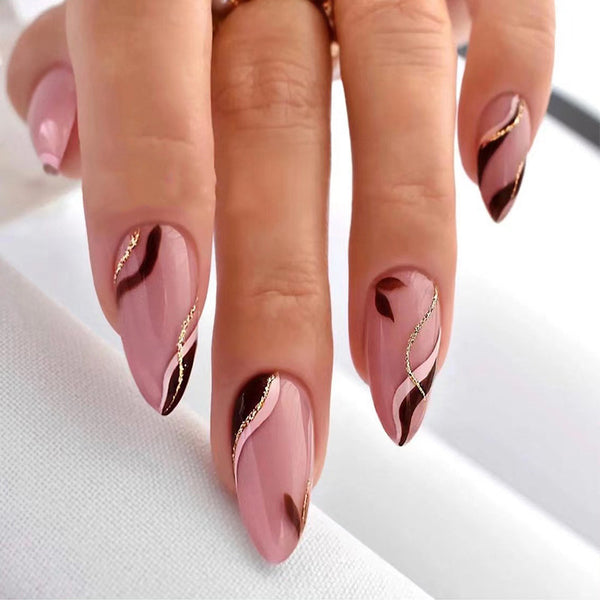 12 Sizes-24 Pcs Press On Nails JP2296