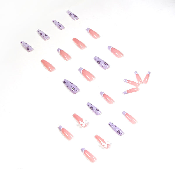 12 Sizes-24 Pcs Press On Nails JP1203