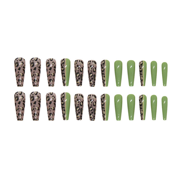 12 Sizes-24 Pcs Press On Nails W995
