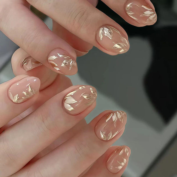 12 Sizes-24 Pcs Press On Nails W1796