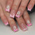 12 Sizes-24 Pcs Press On Nails C1549