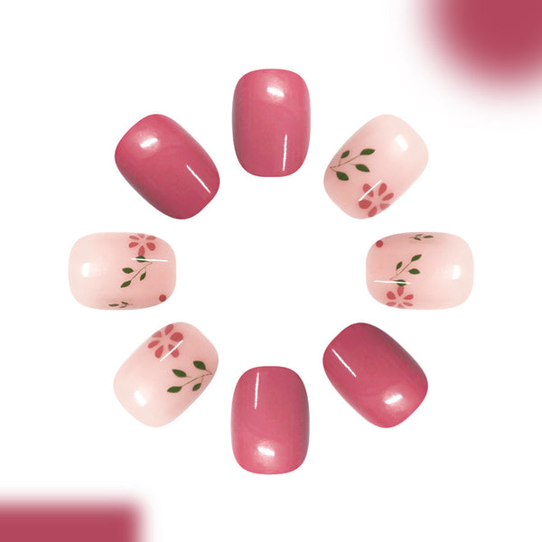 12 Sizes-24 Pcs Press On Nails C1633