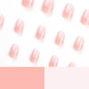 Almond Glossy Medium Ombre Pink Press on Nails