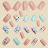 12 Sizes-24 Pcs Press On Nails Y1223