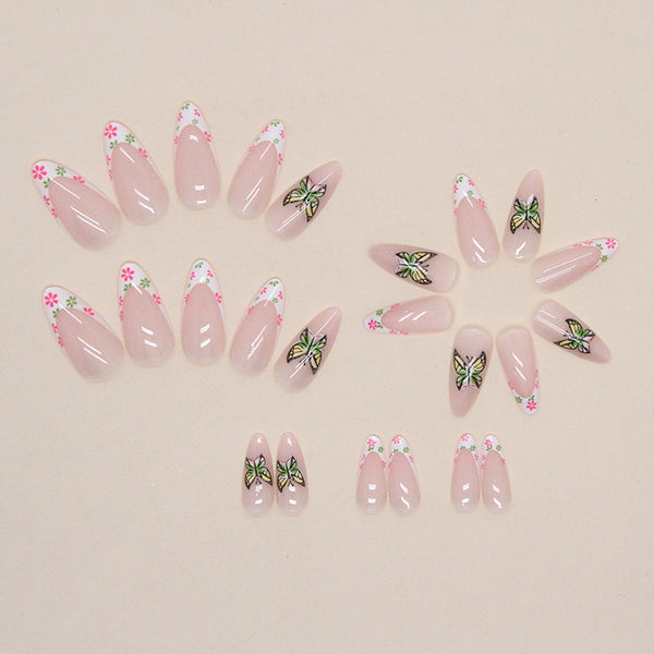 12 Sizes-24 Pcs Press On Nails W635