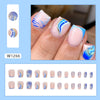 12 Sizes-24 Pcs Press On Nails W1266