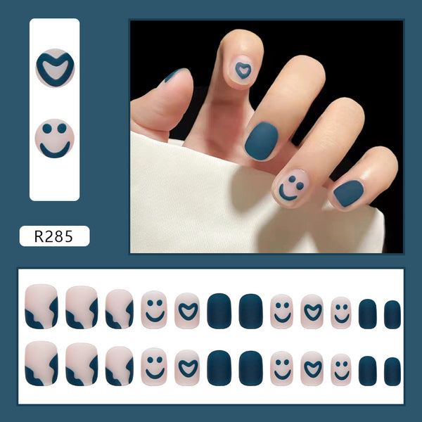 12 Sizes-24 Pcs Press On Nails R285