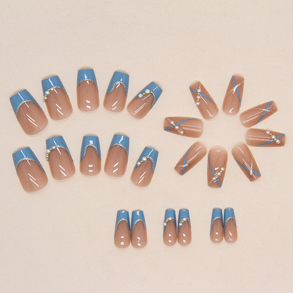 12 Sizes-24 Pcs Press On Nails Z665