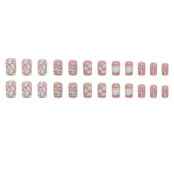 12 Sizes-24 Pcs Press On Nails W642