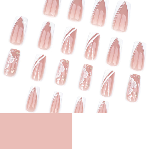 12 Sizes-24 Pcs Press On Nails JP3765