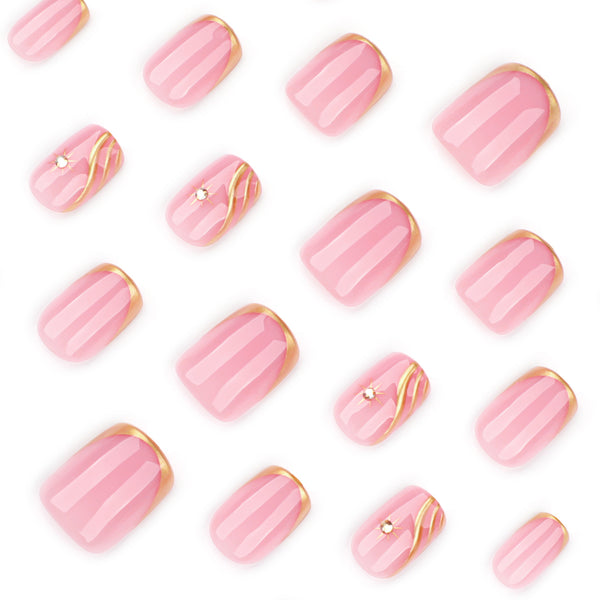 12 Sizes-24 Pcs Press On Nails JP3919