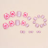 12 Sizes-24 Pcs Press On Nails F089