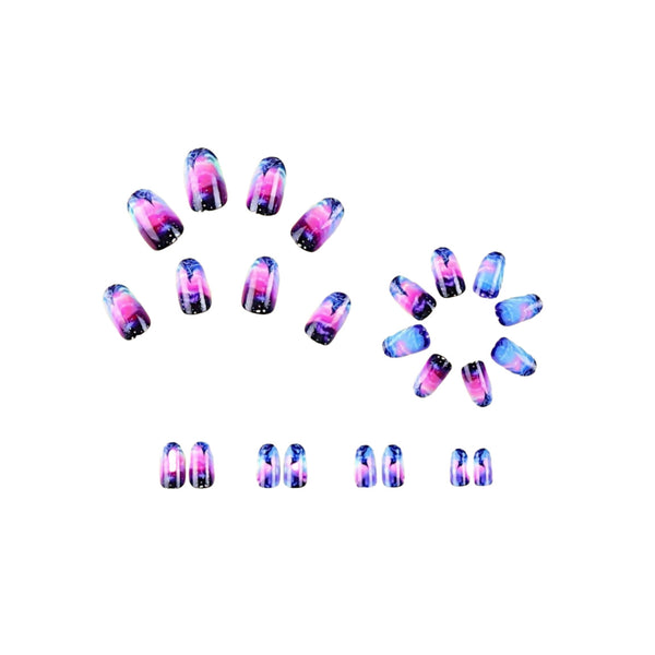 12 Sizes-24 Pcs Press On Nails Y434-1