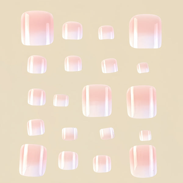 12 Sizes-24 Pcs Press On Nails Y111