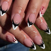 12 Sizes-24 Pcs Press On Nails W1615
