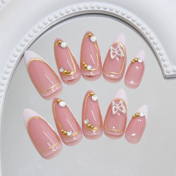 12 Sizes-24 Pcs Press On Nails Z1118