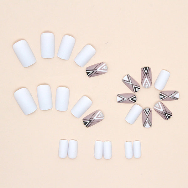 12 Sizes-24 Pcs Press On Nails W470