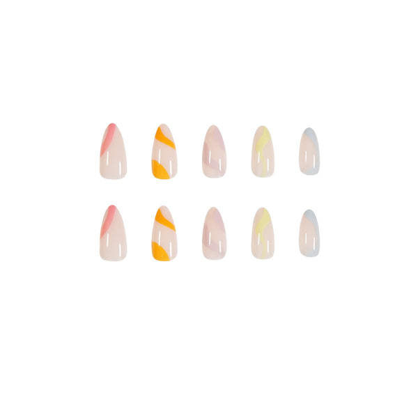 12 Sizes-24 Pcs Press On Nails bundle-set