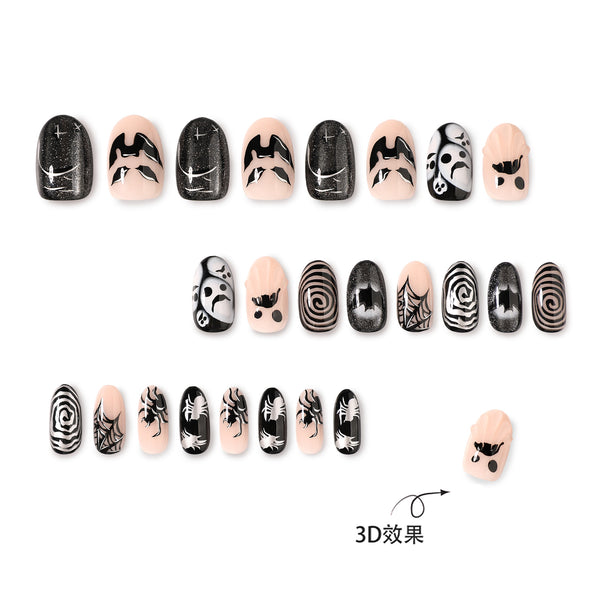 12 Sizes-24 Pcs Press On Nails JP4520