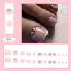 12 Sizes-24 Pcs Press On Nails F076
