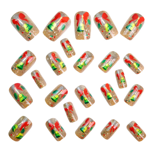 12 Sizes-24 Pcs Press On Nails Y1304