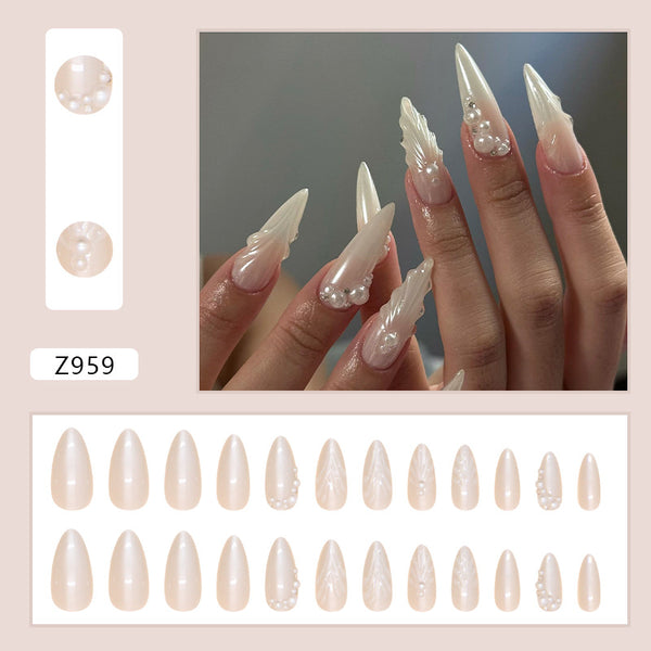 12 Sizes-24 Pcs Press On Nails Z959