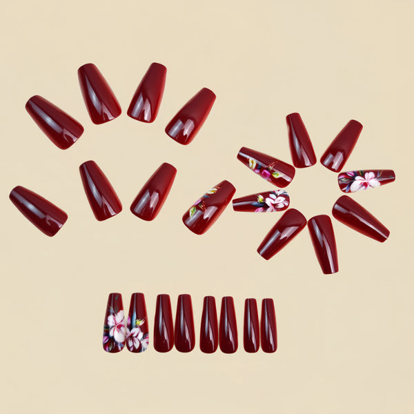12 Sizes-24 Pcs Press On Nails Y1720