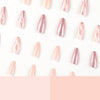 Almond Long Pink Press on Nails JP2362