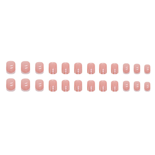 12 Sizes-24 Pcs Press On Nails W1346