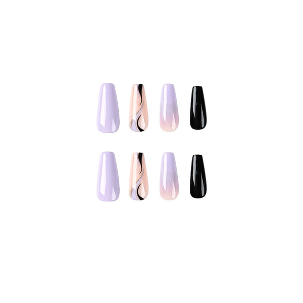 12 Sizes-24 Pcs Press On Nails JP2012