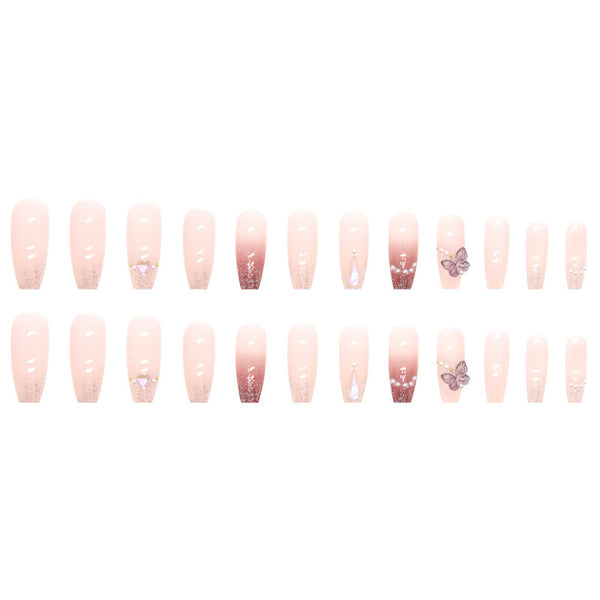 12 Sizes-24 Pcs Press On Nails Z453