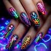 12 Sizes-24 Pcs Press On Nails Y1579