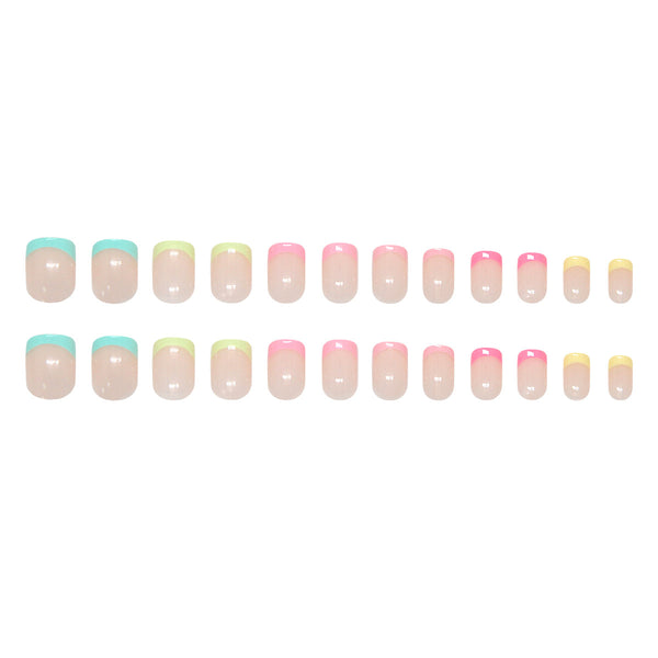 12 Sizes-24 Pcs Press On Nails W2137