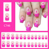 12 Sizes-24 Pcs Press On Nails C746