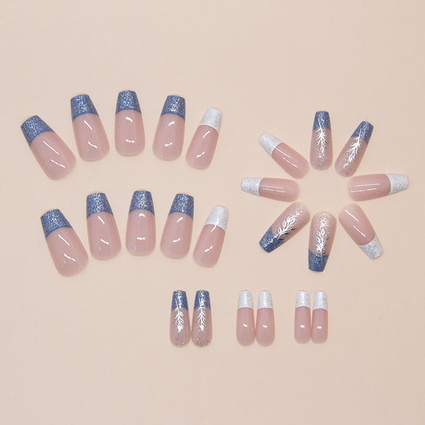 12 Sizes-24 Pcs Press On Nails W1835