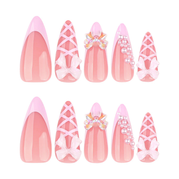 12 Sizes-24 Pcs Press On Nails JP4005