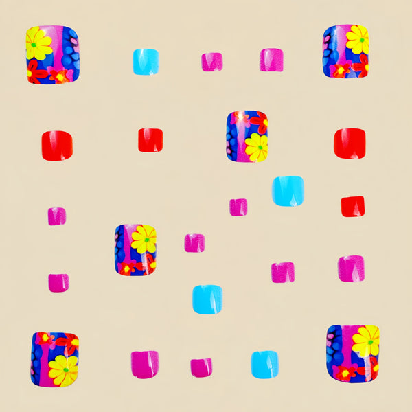 12 Sizes-24 Pcs Press On Nails Y824