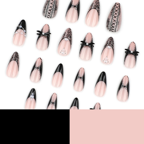 12 Sizes-24 Pcs Press On Nails JP3527
