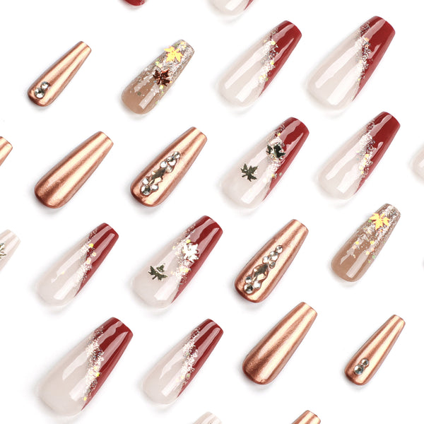 12 Sizes-24 Pcs Press On Nails JP2842